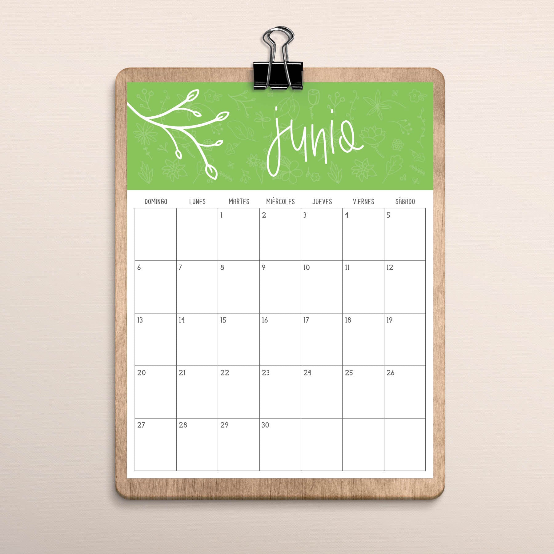calendario para imprimir