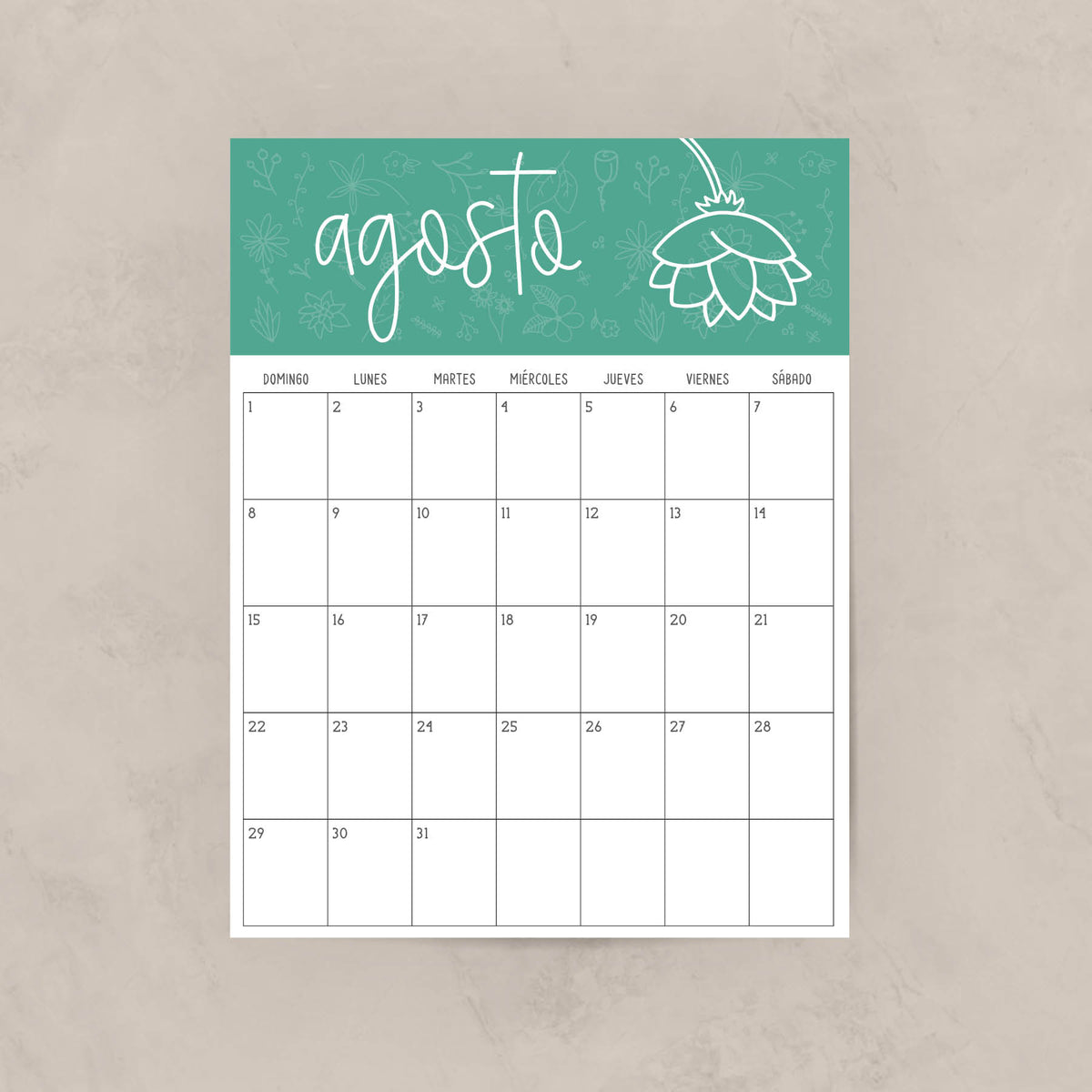 calendario para imprimir