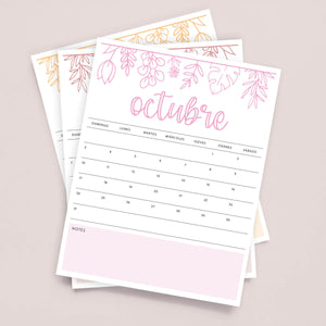 calendario para imprimir