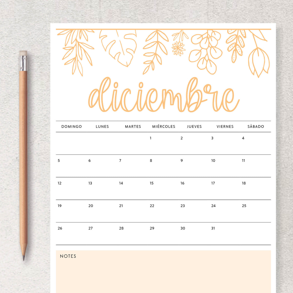 calendario para imprimir