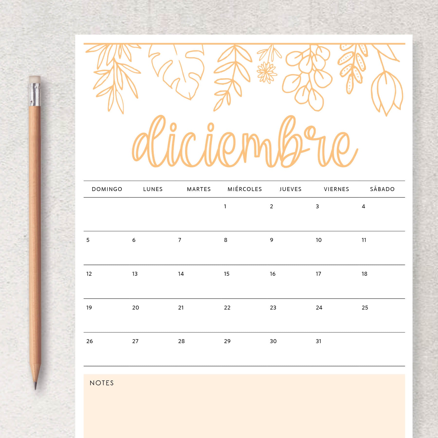 calendario para imprimir