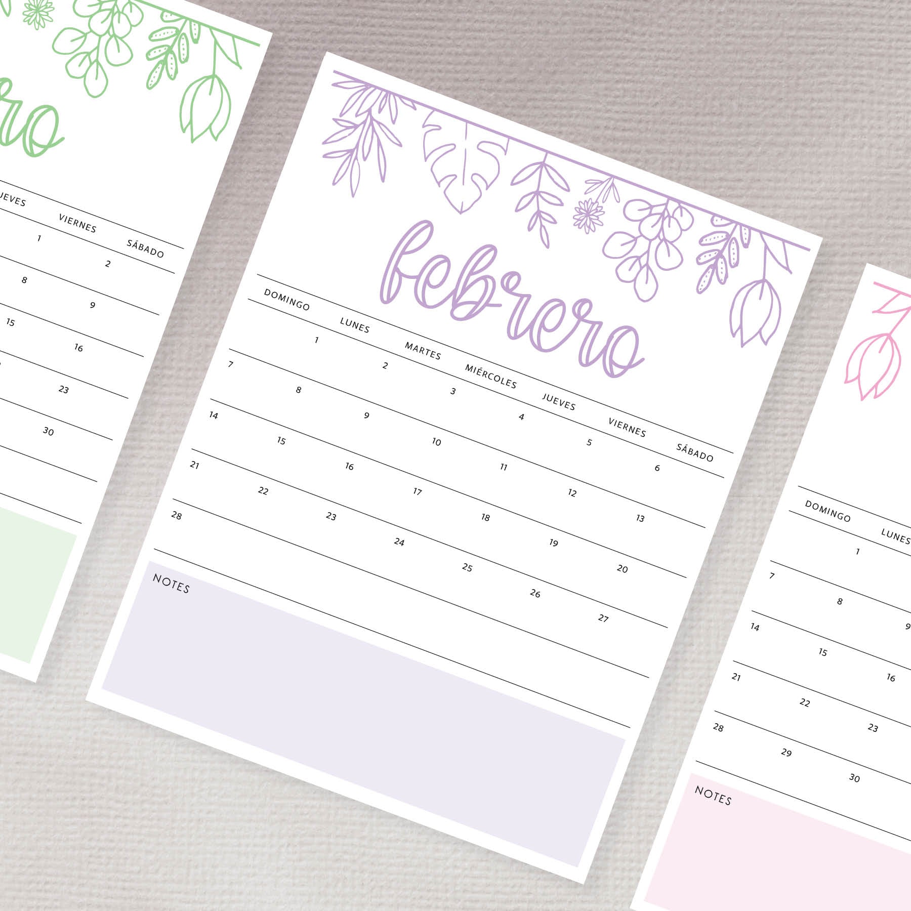 calendario para imprimir
