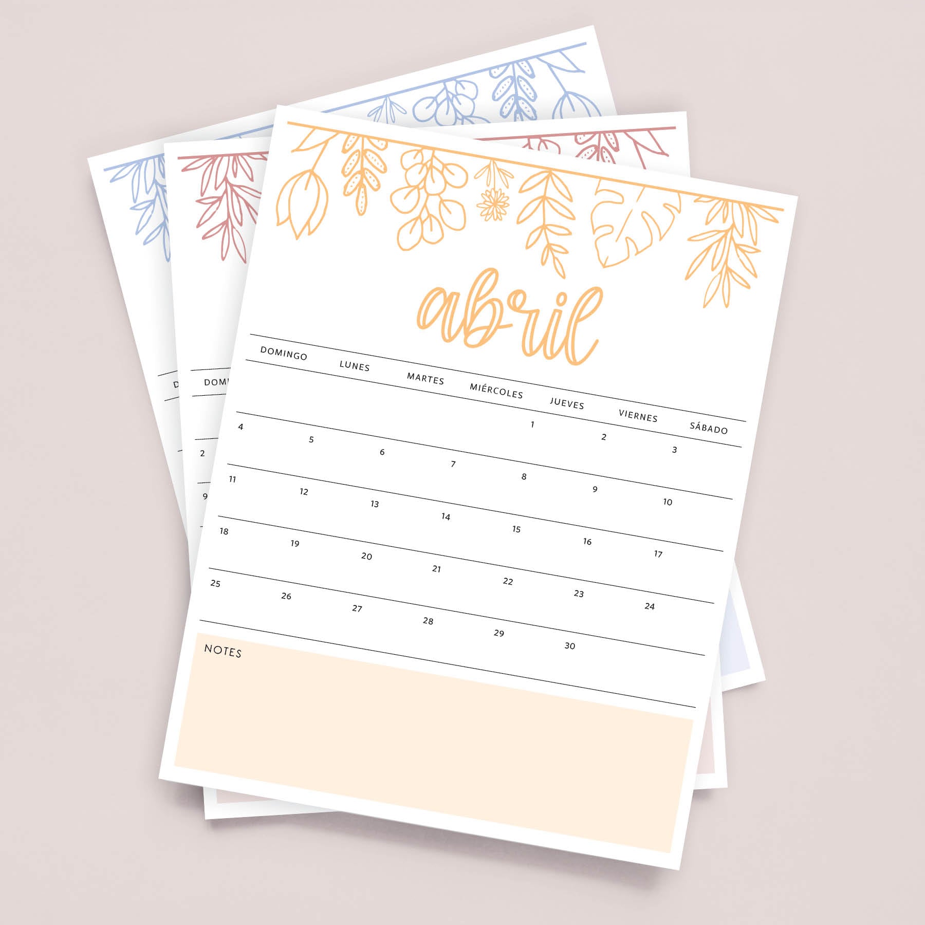 calendario para imprimir