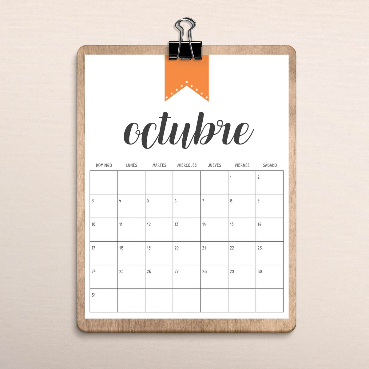 calendario para imprimir