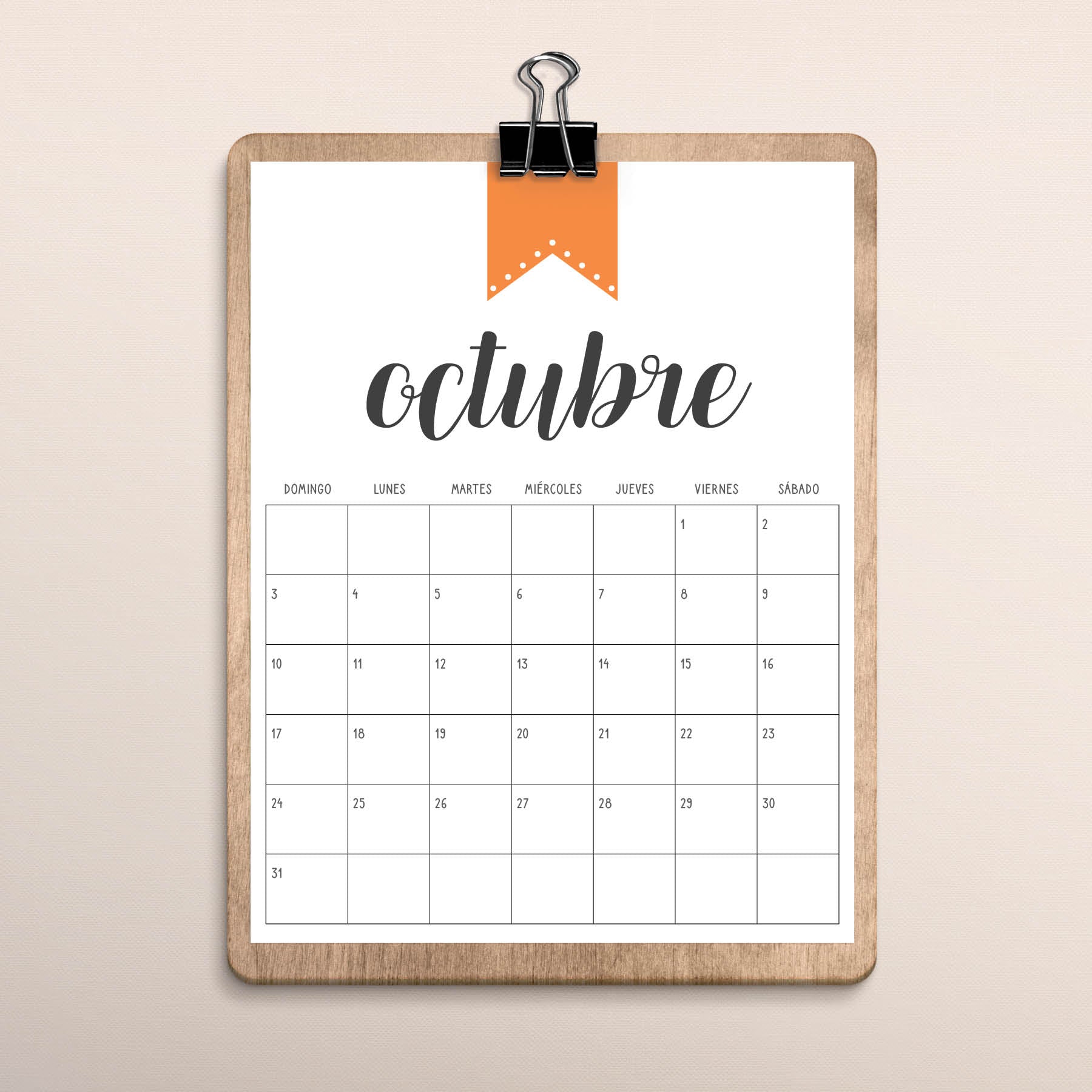 calendario para imprimir