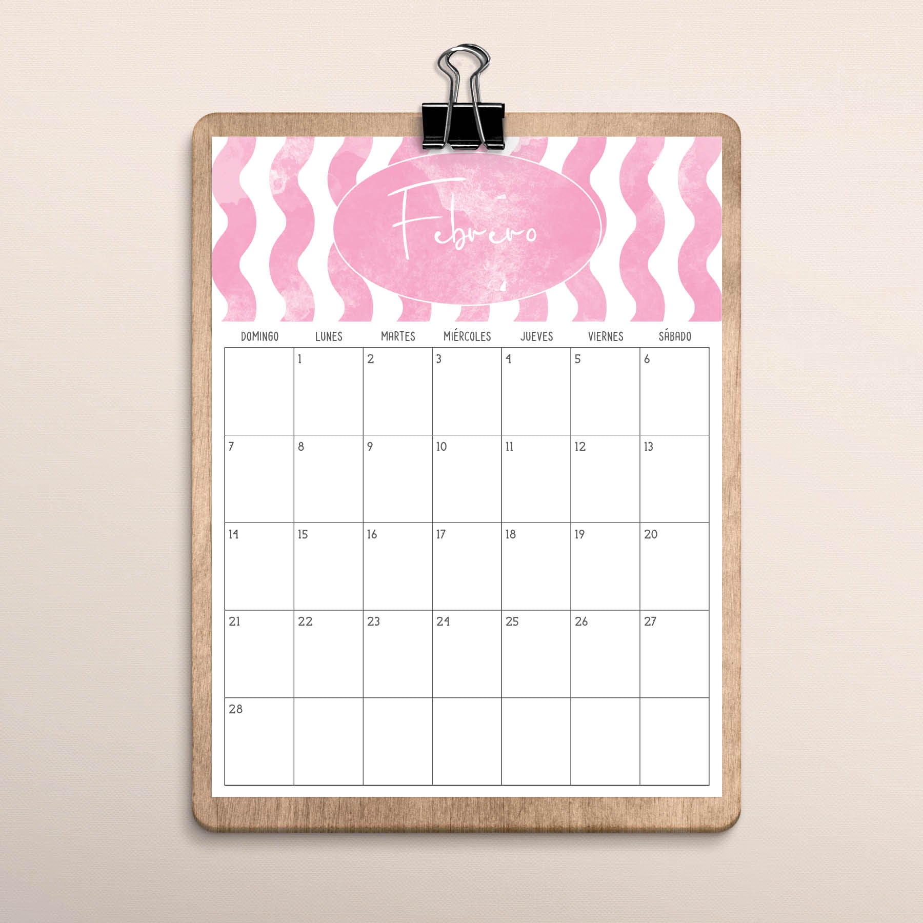 calendario para imprimir
