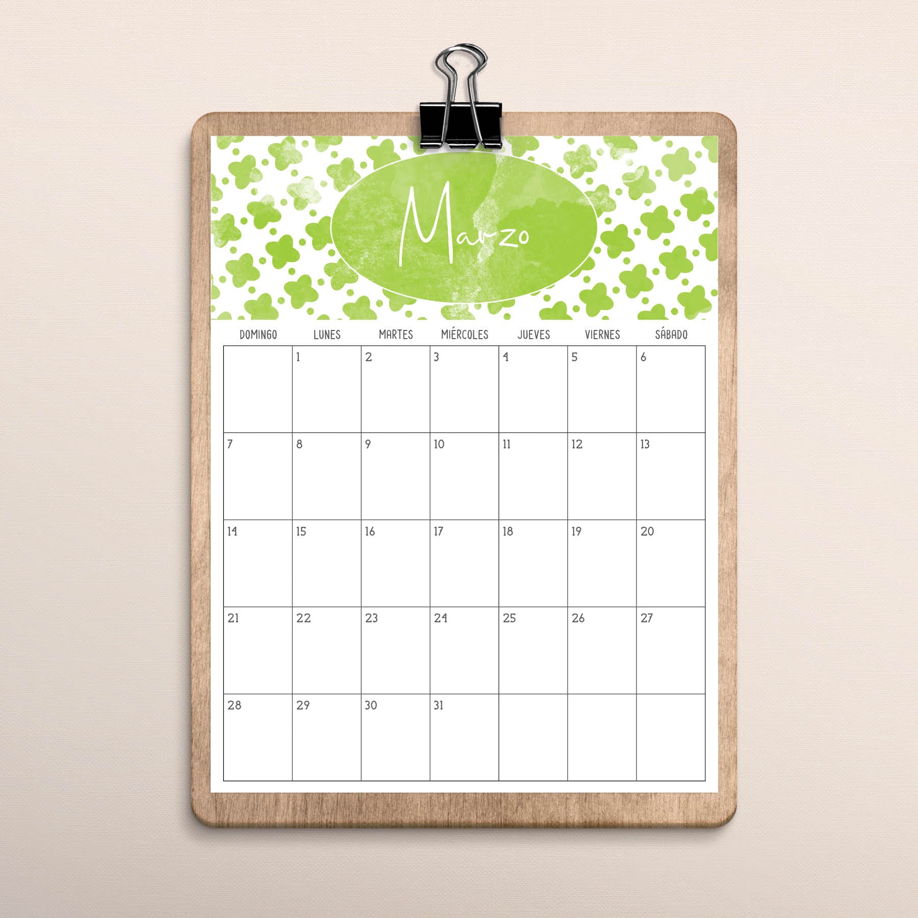 calendario para imprimir
