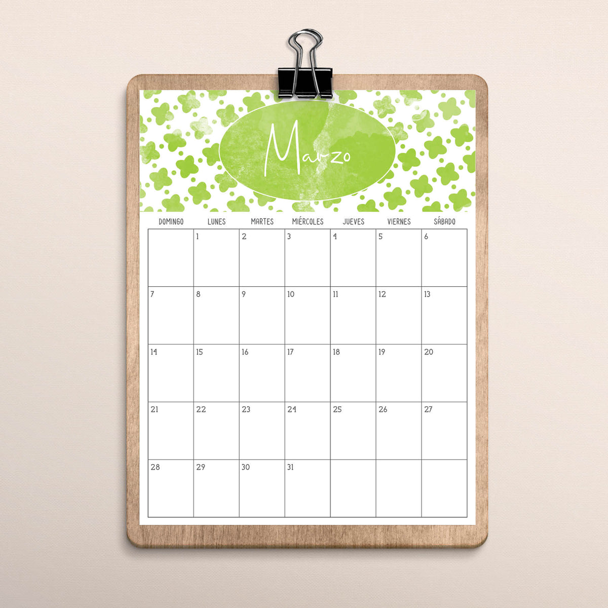 calendario para imprimir