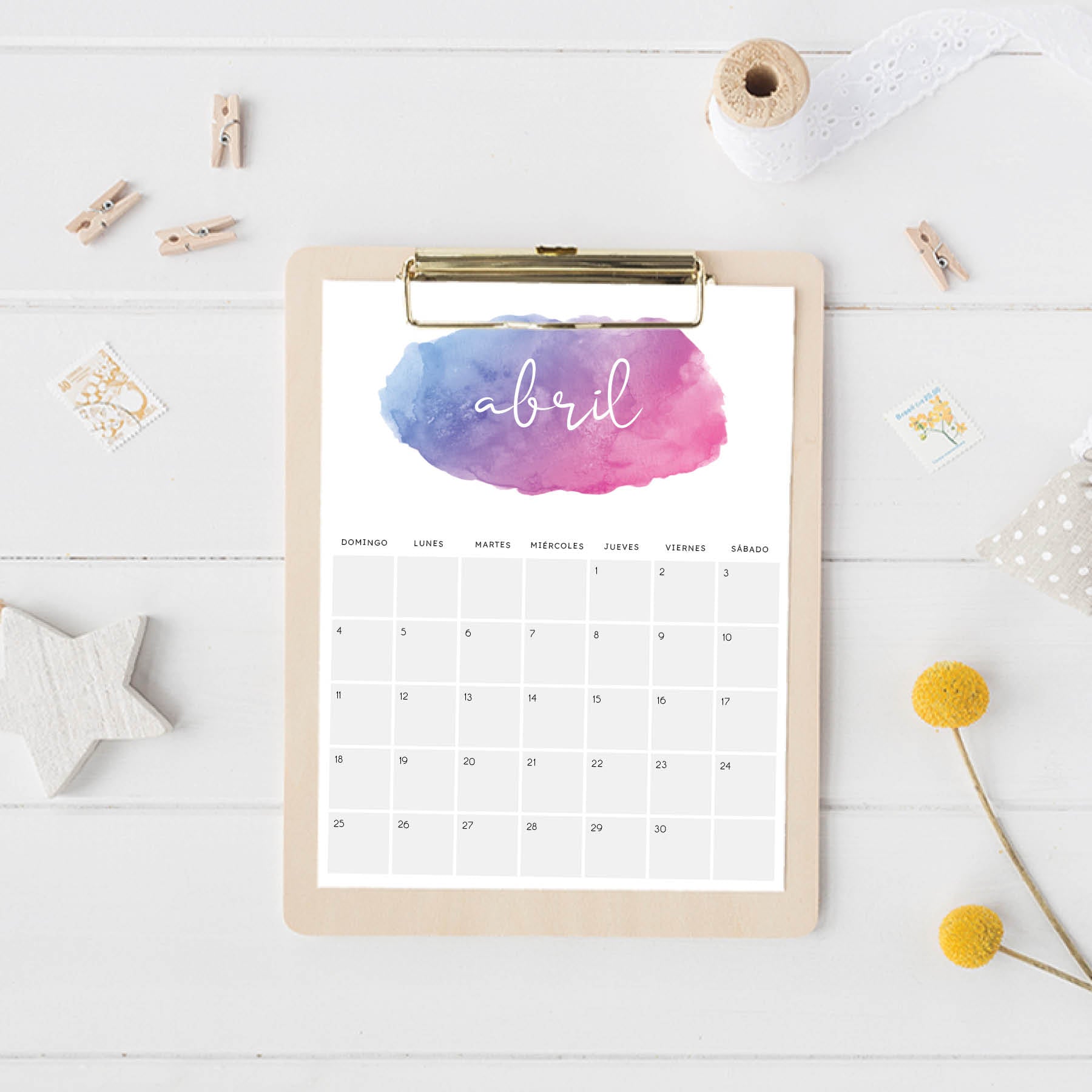 calendario para imprimir