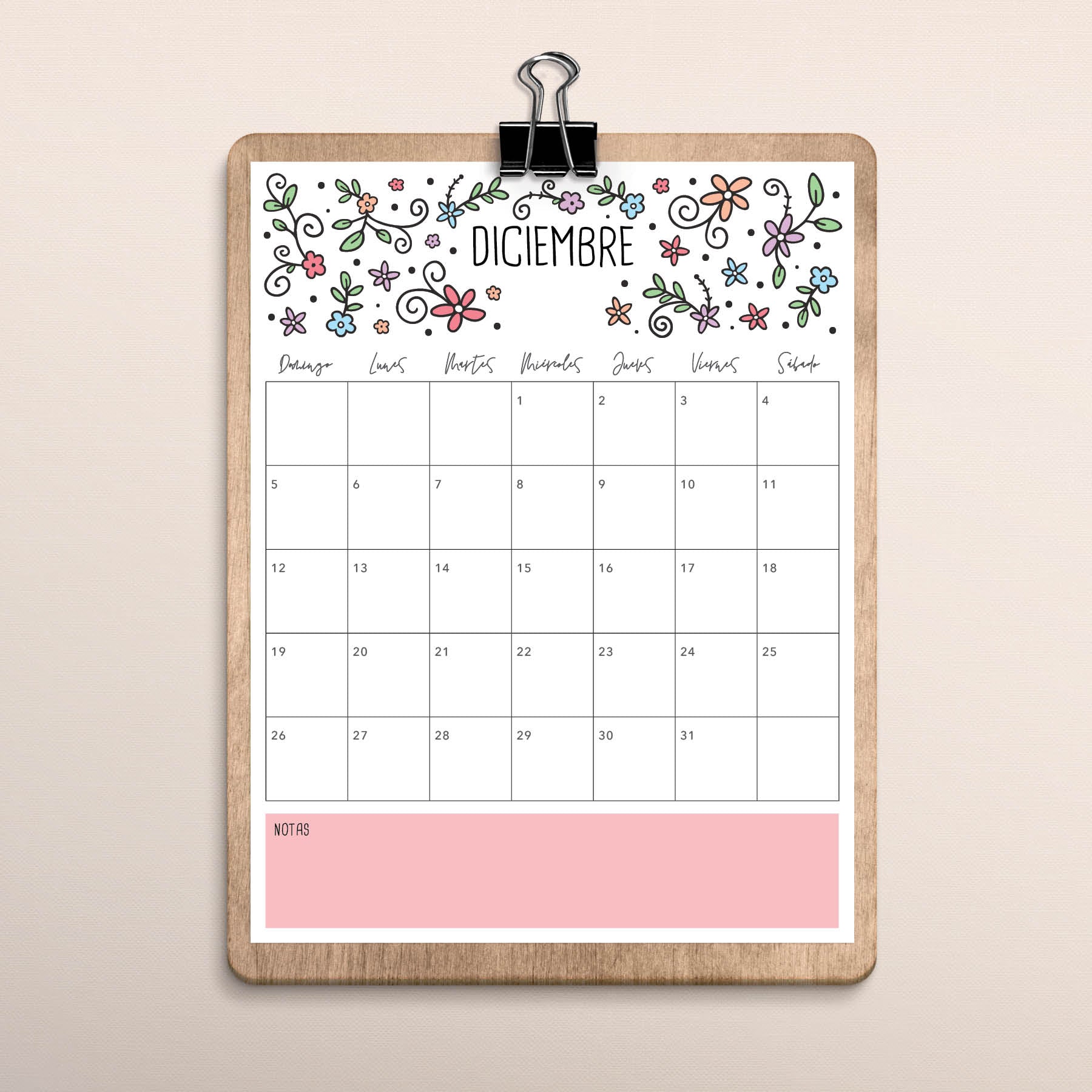 calendario para imprimir