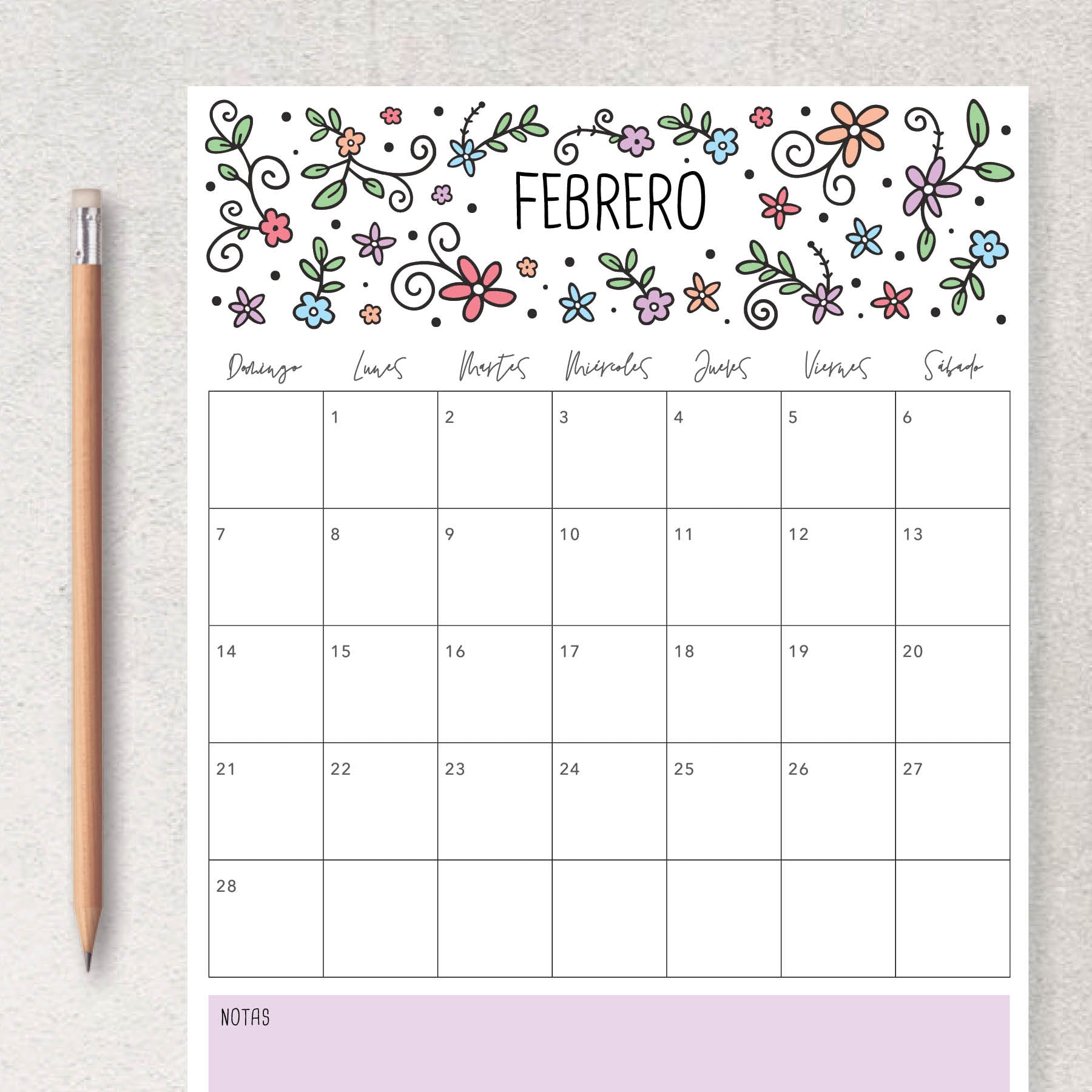 calendario para imprimir