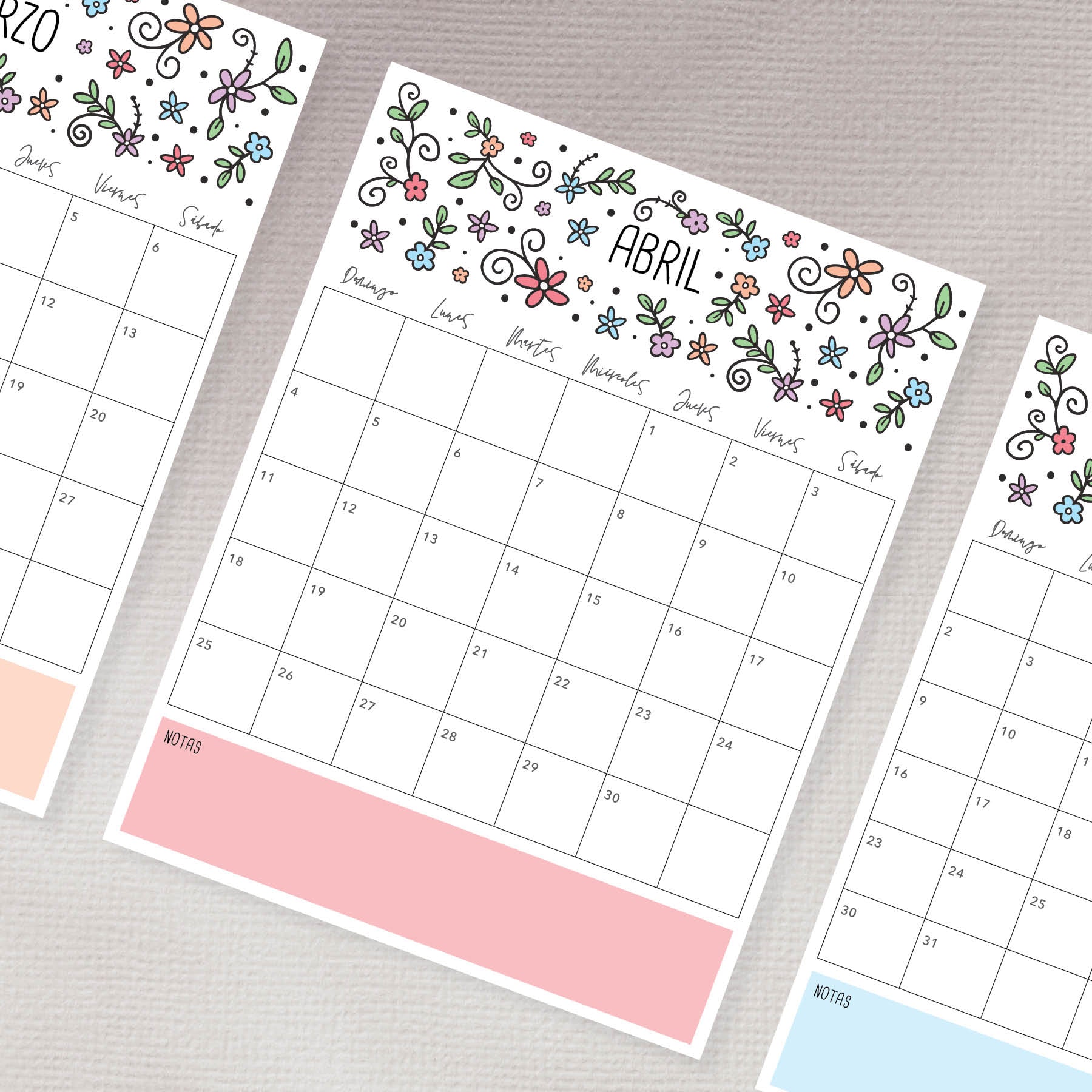 calendario para imprimir