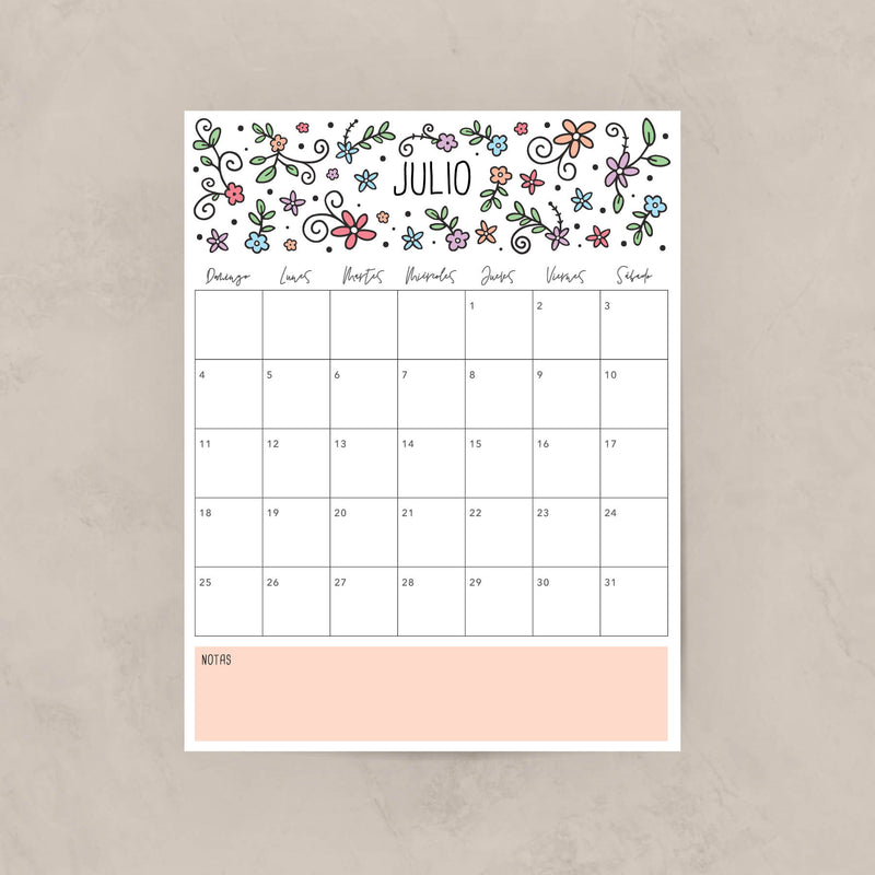 calendario para imprimir