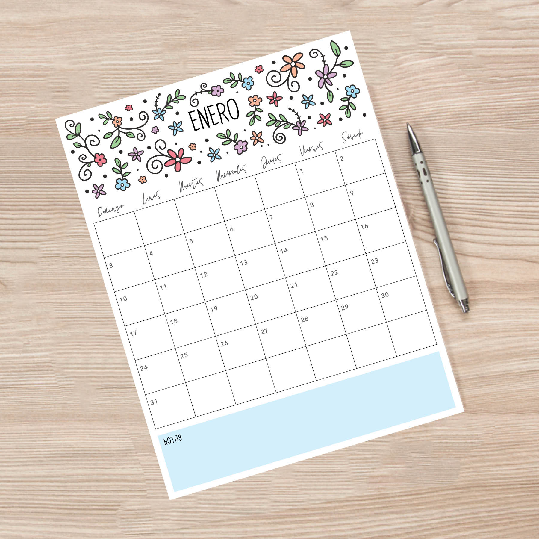 calendario para imprimir