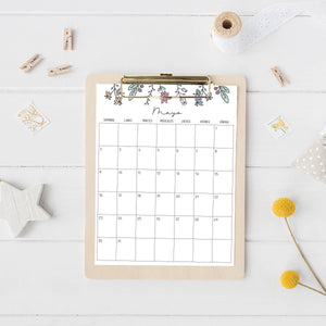 calendario para imprimir