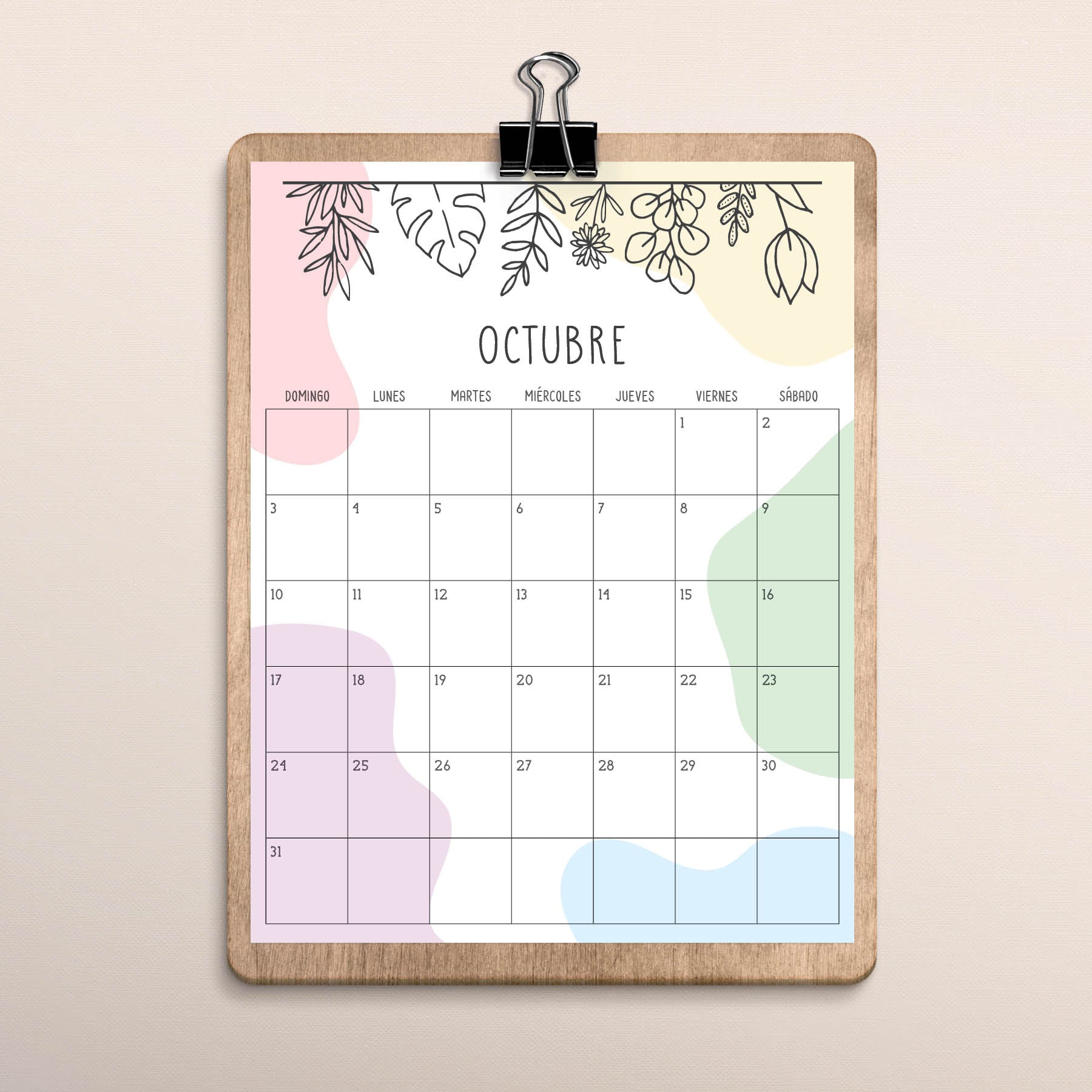 calendario para imprimir