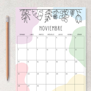 calendario para imprimir