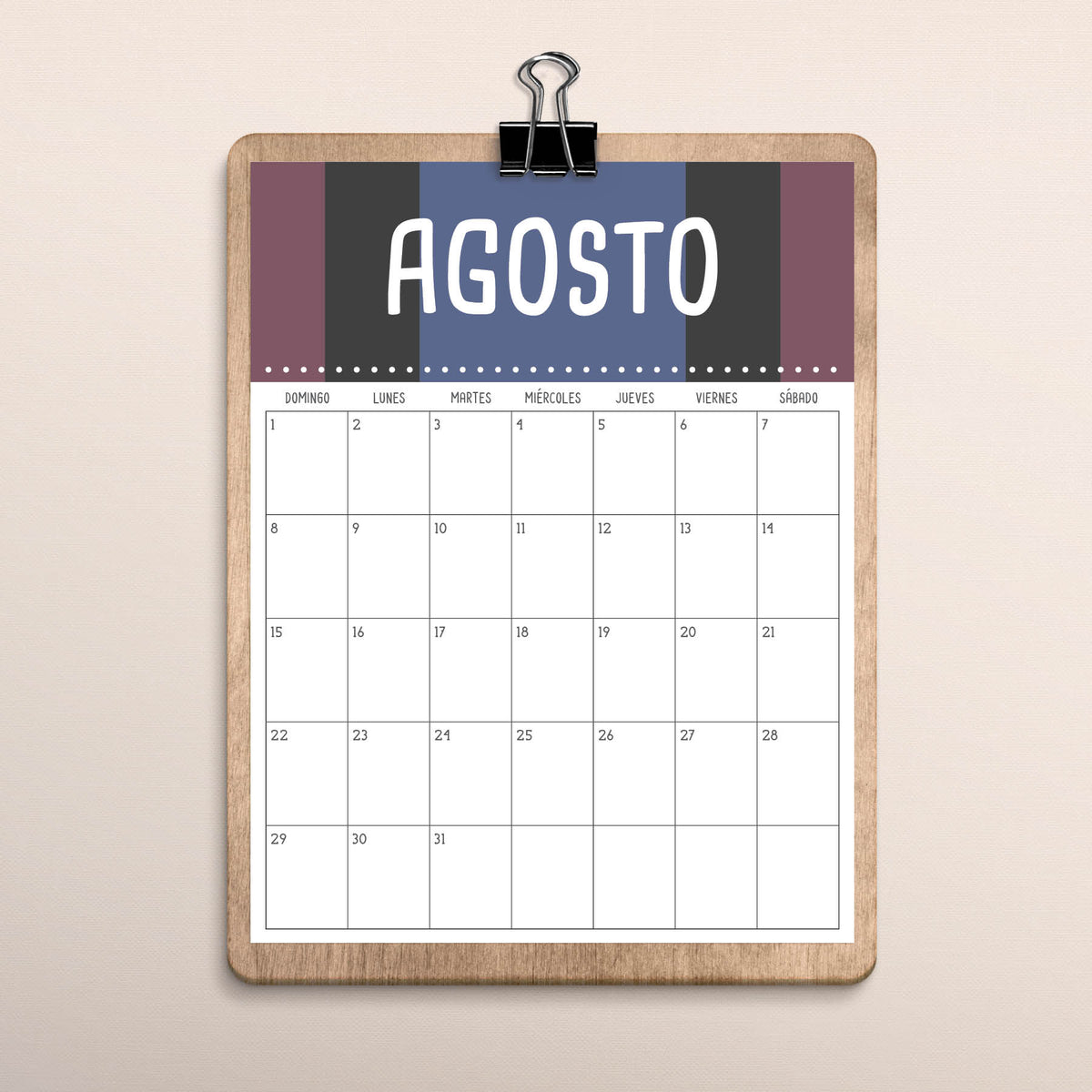 calendario para imprimir