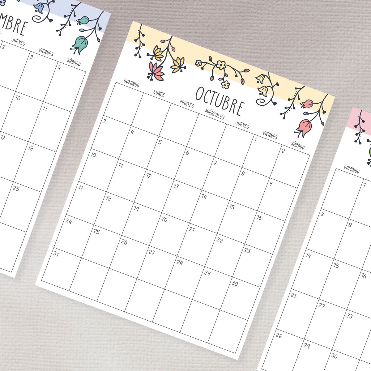 calendario para imprimir