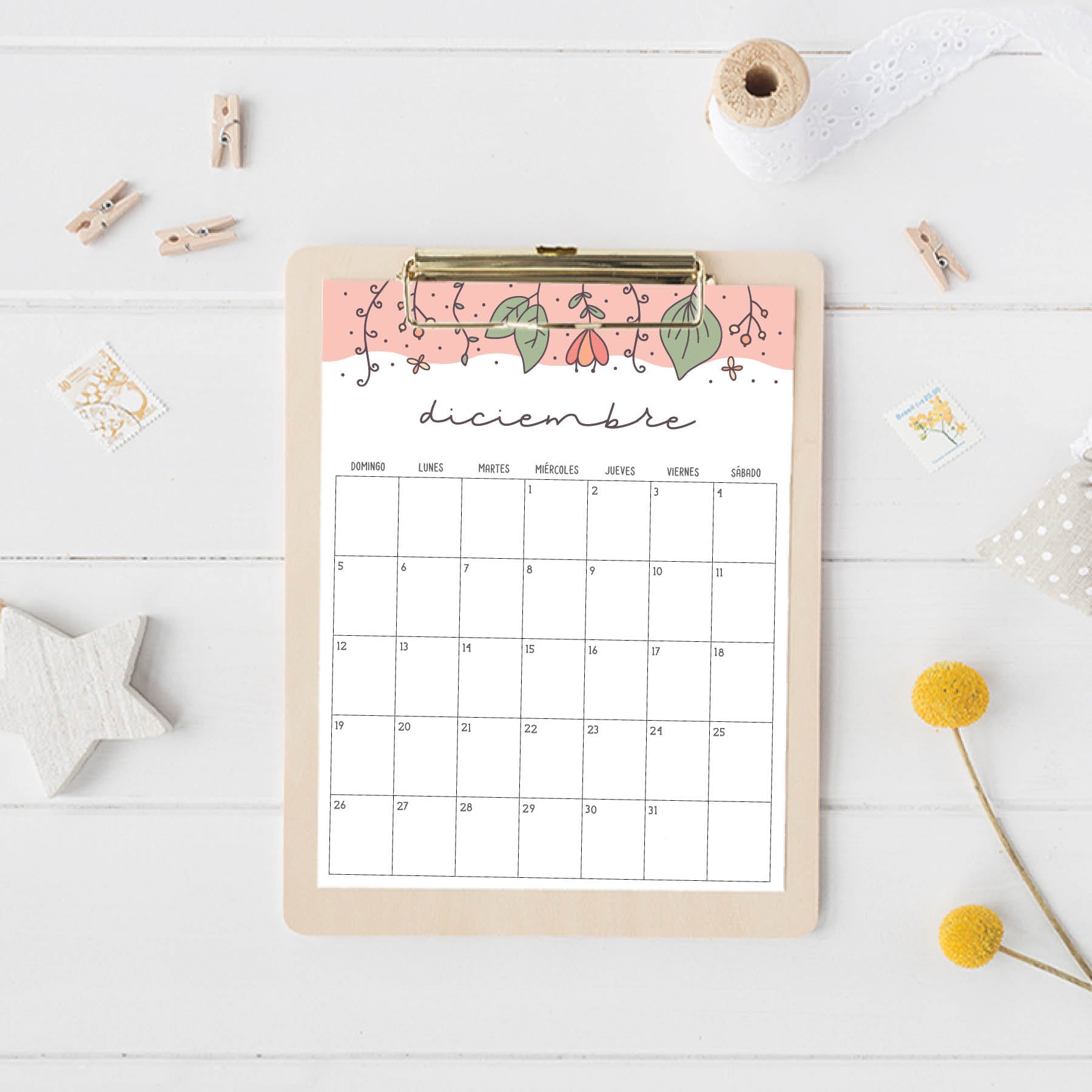 calendario para imprimir