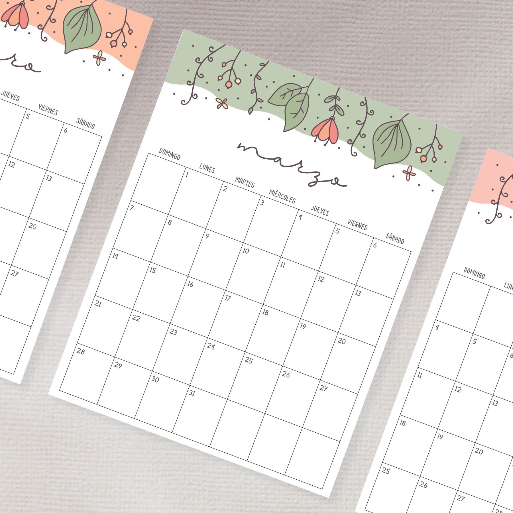 calendario para imprimir