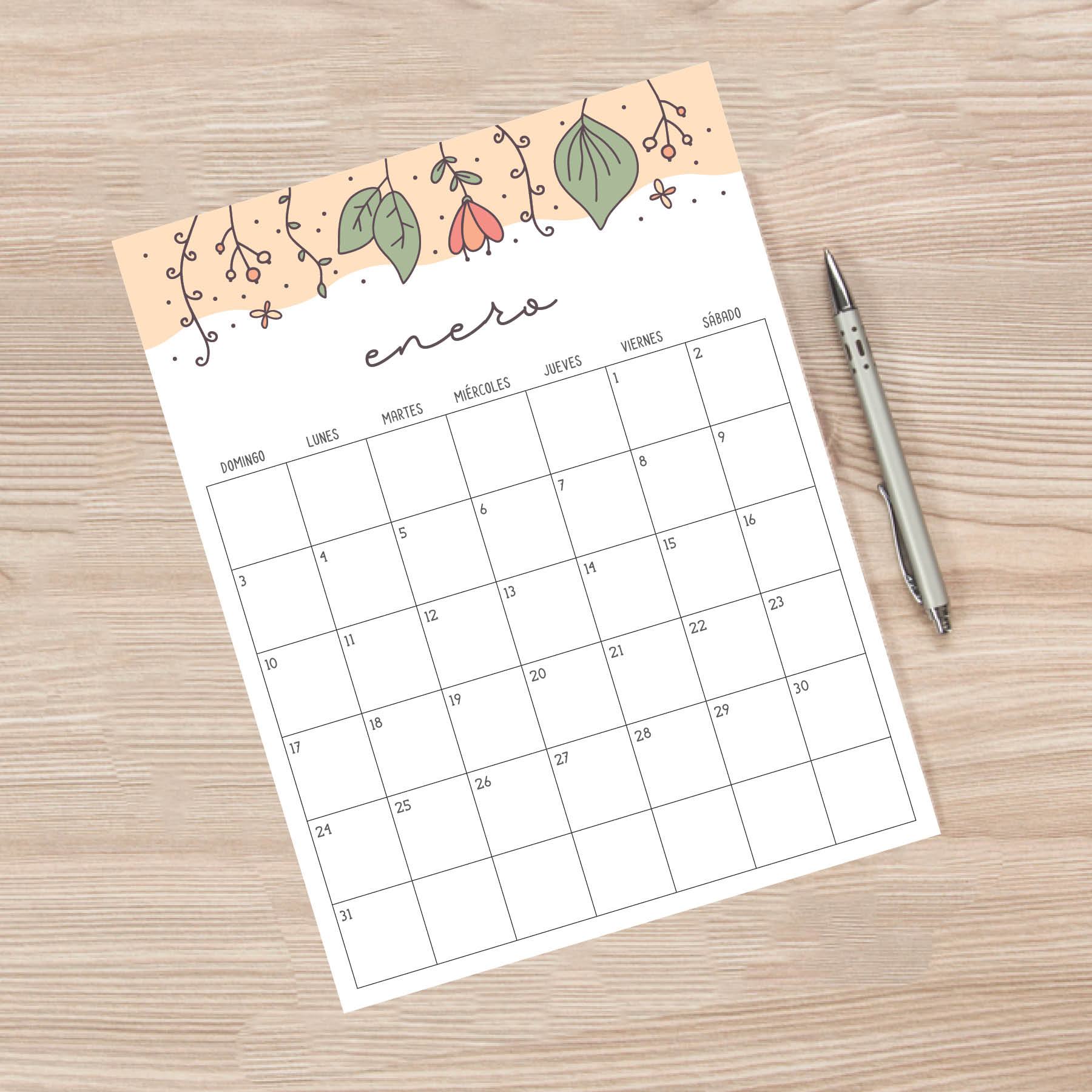 calendario para imprimir