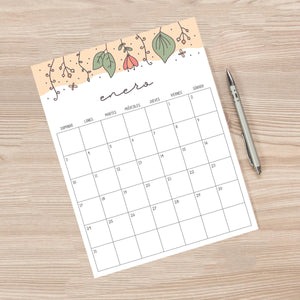 calendario para imprimir