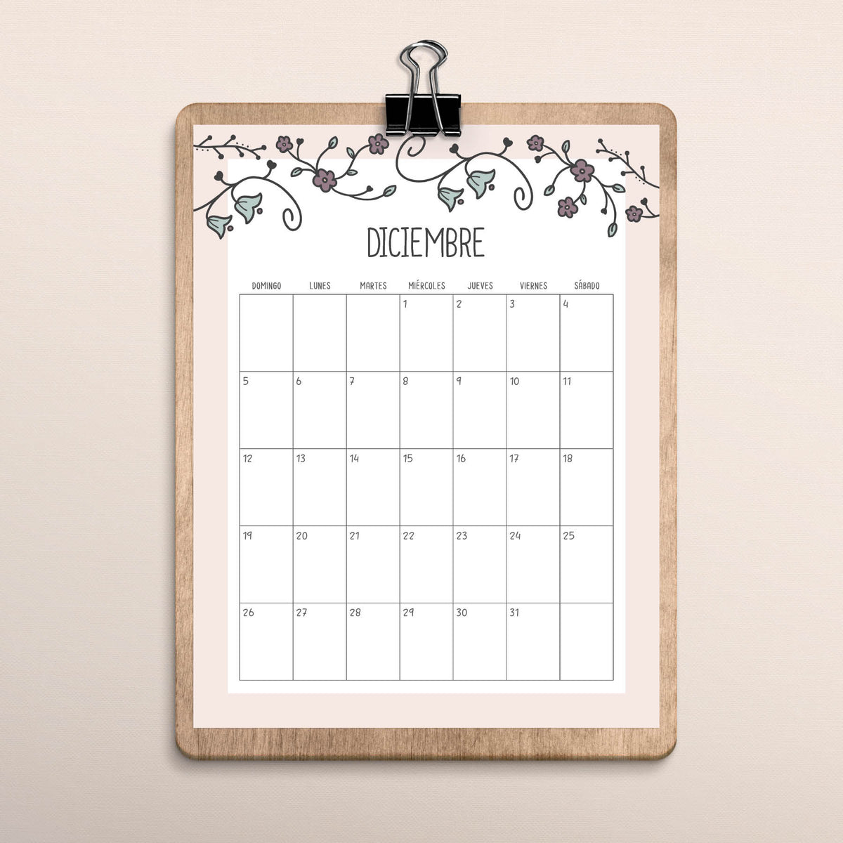 calendario para imprimir