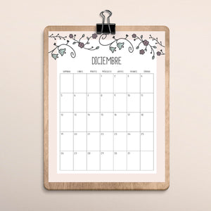 calendario para imprimir
