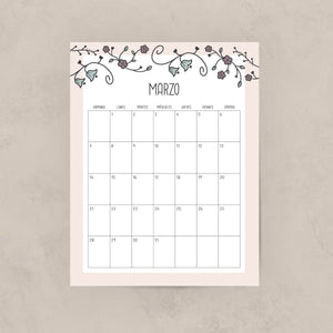 calendario para imprimir