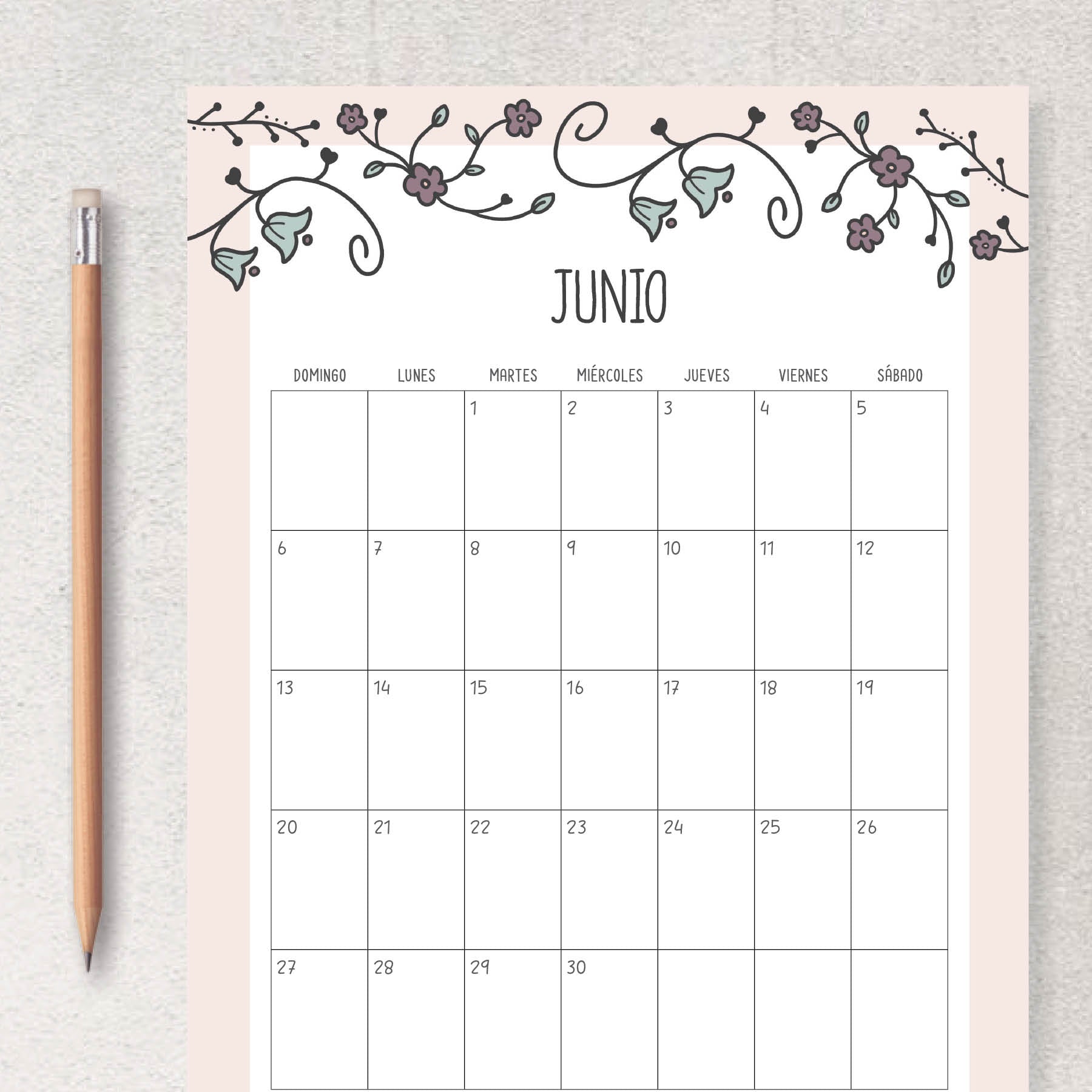 calendario para imprimir