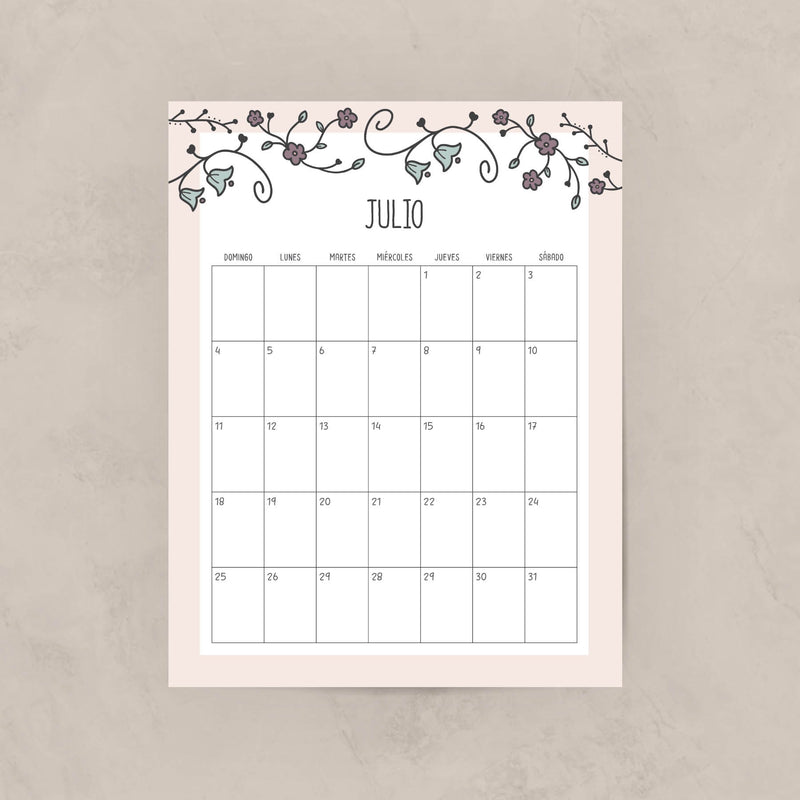 calendario para imprimir