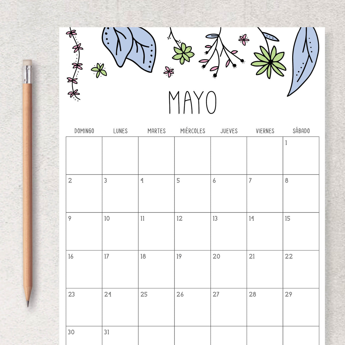 calendario para imprimir