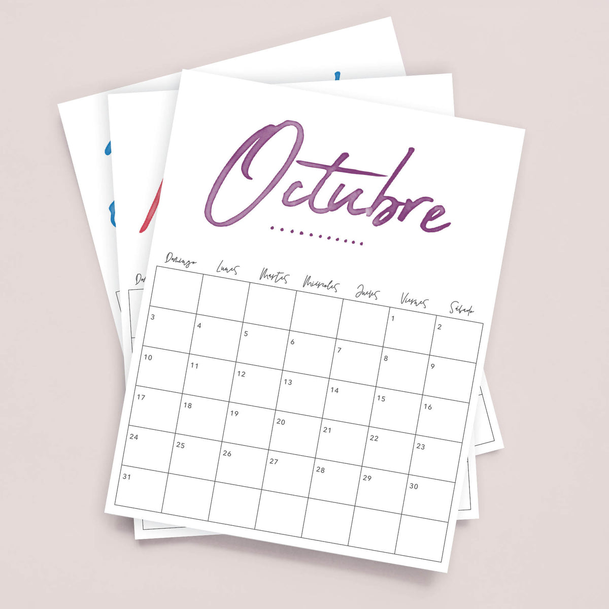 calendario para imprimir
