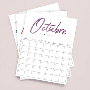 calendario para imprimir