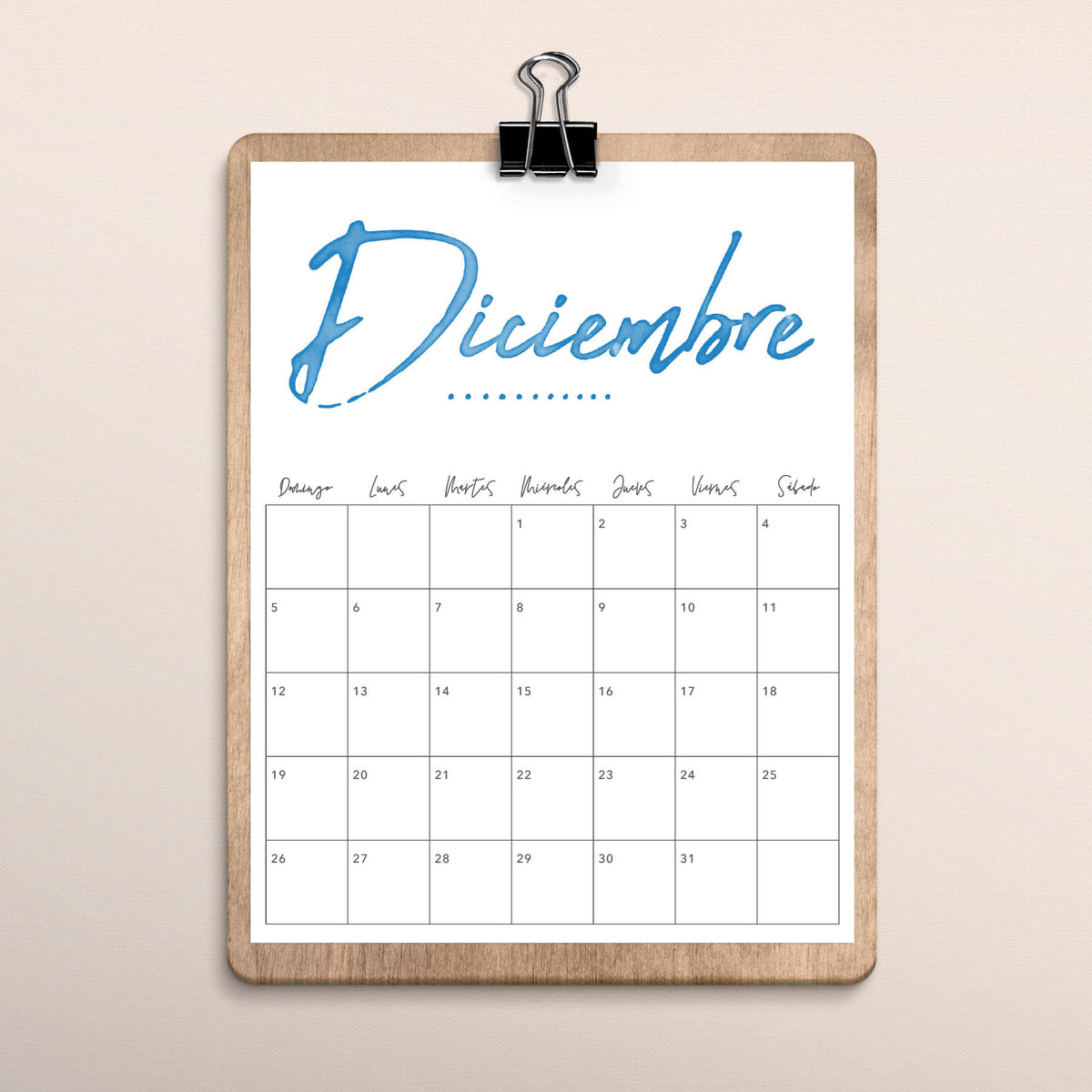 calendario para imprimir