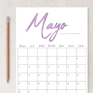 calendario para imprimir