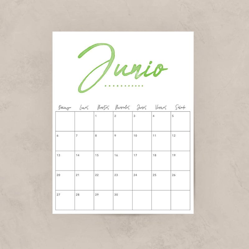 calendario para imprimir