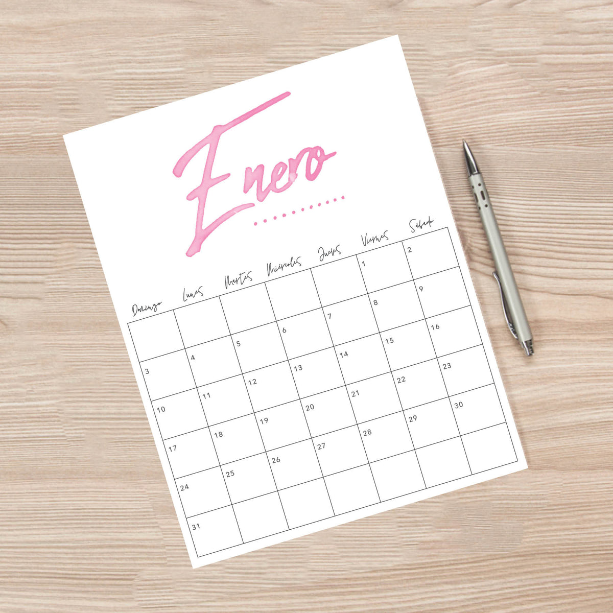 calendario para imprimir