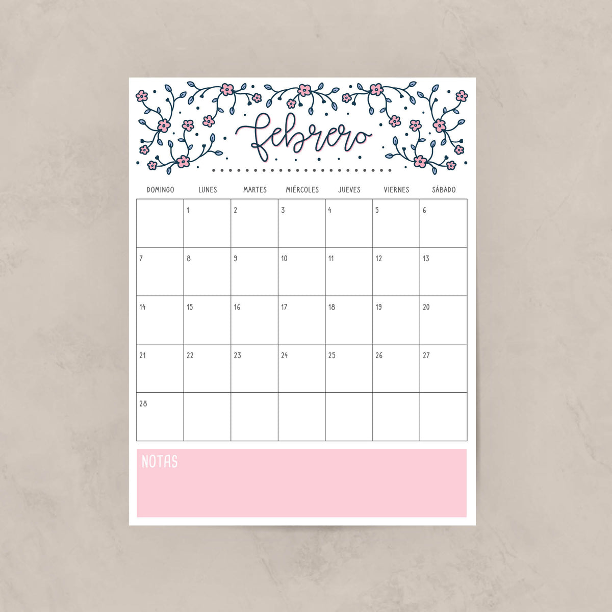calendario para imprimir