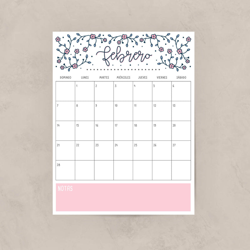 calendario para imprimir