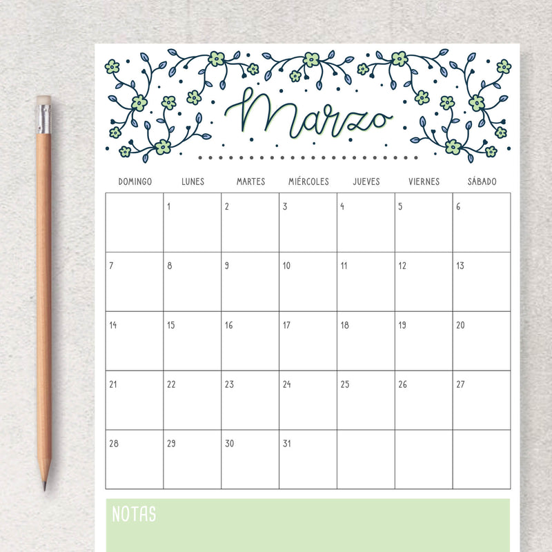 calendario para imprimir