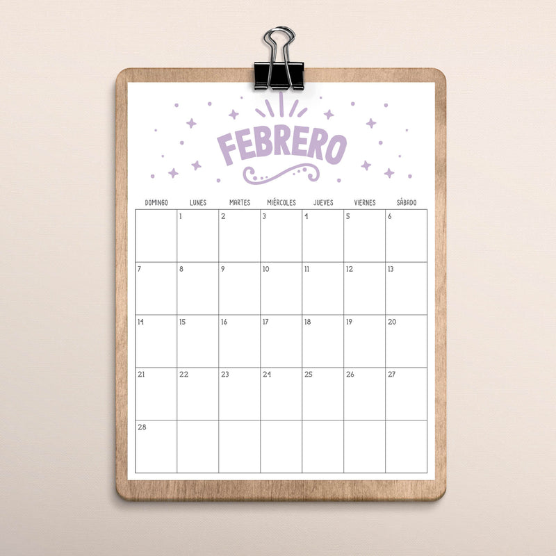 calendario para imprimir
