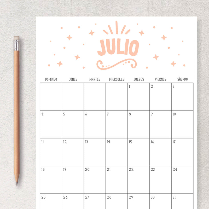 calendario para imprimir