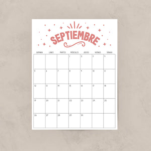 calendario para imprimir