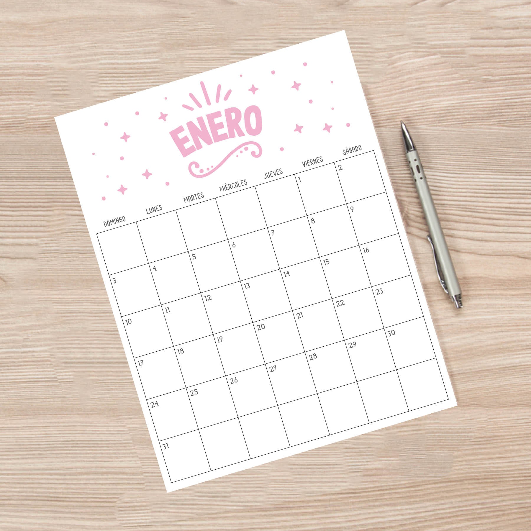 calendario para imprimir