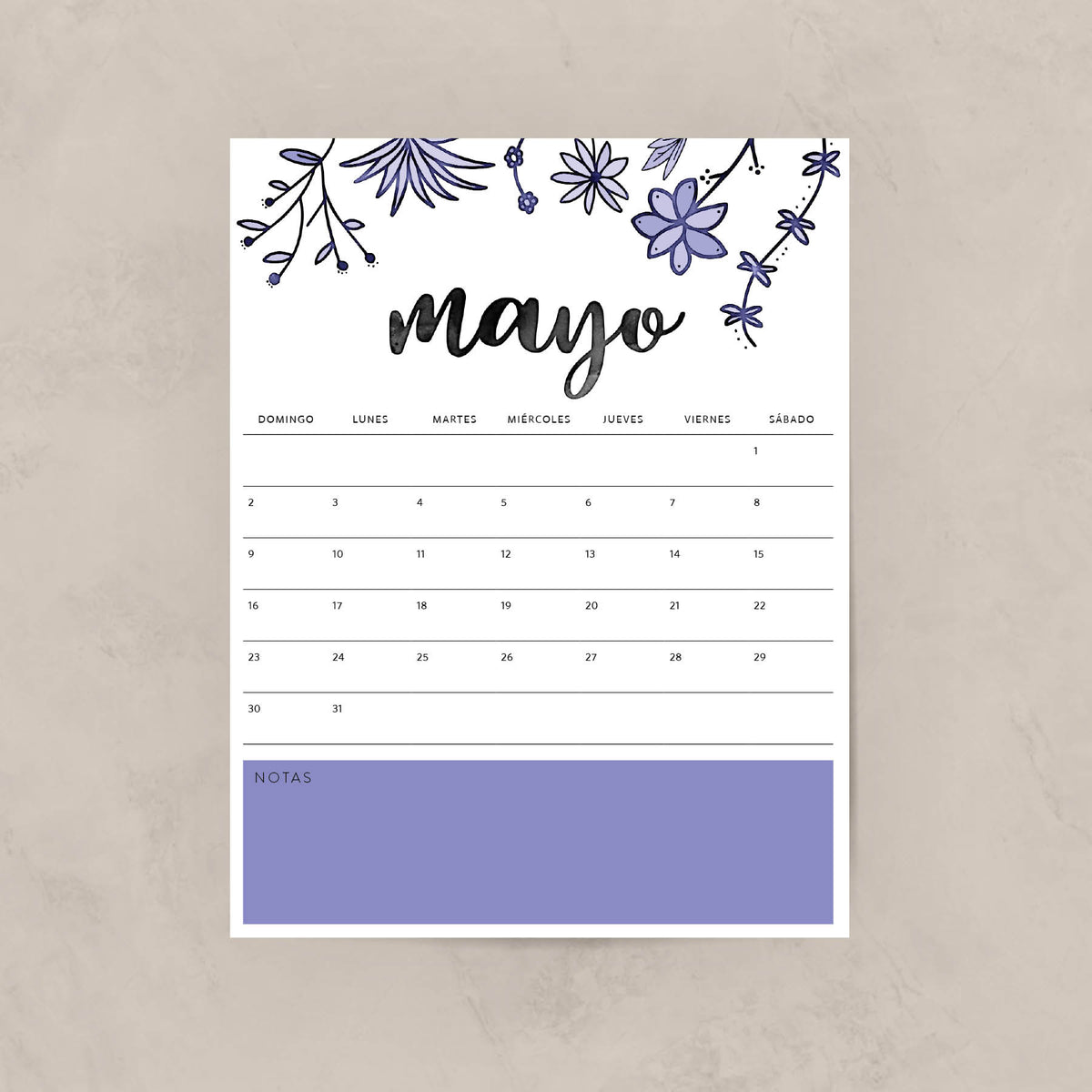 calendario para imprimir