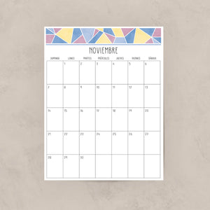 calendario para imprimir