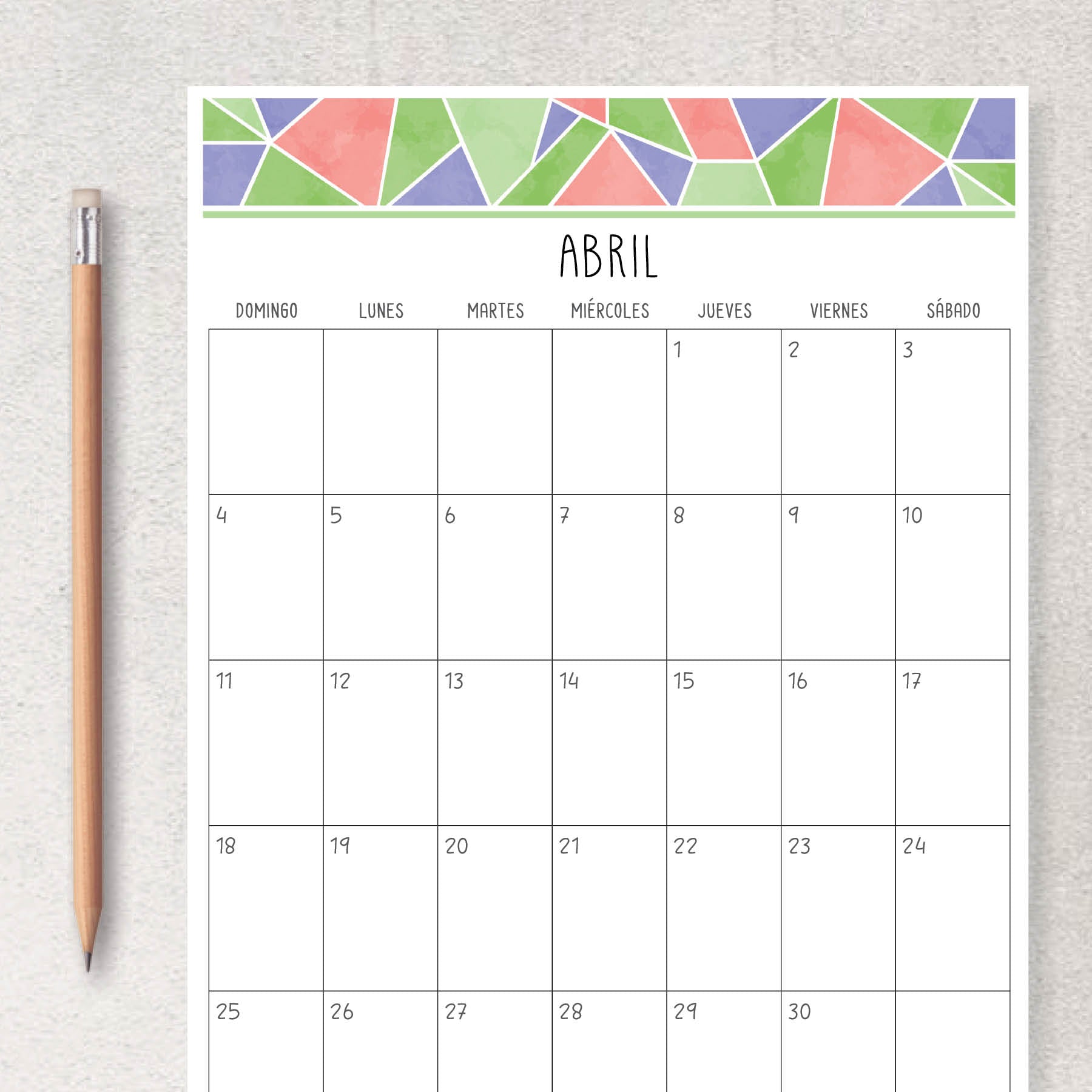 calendario para imprimir
