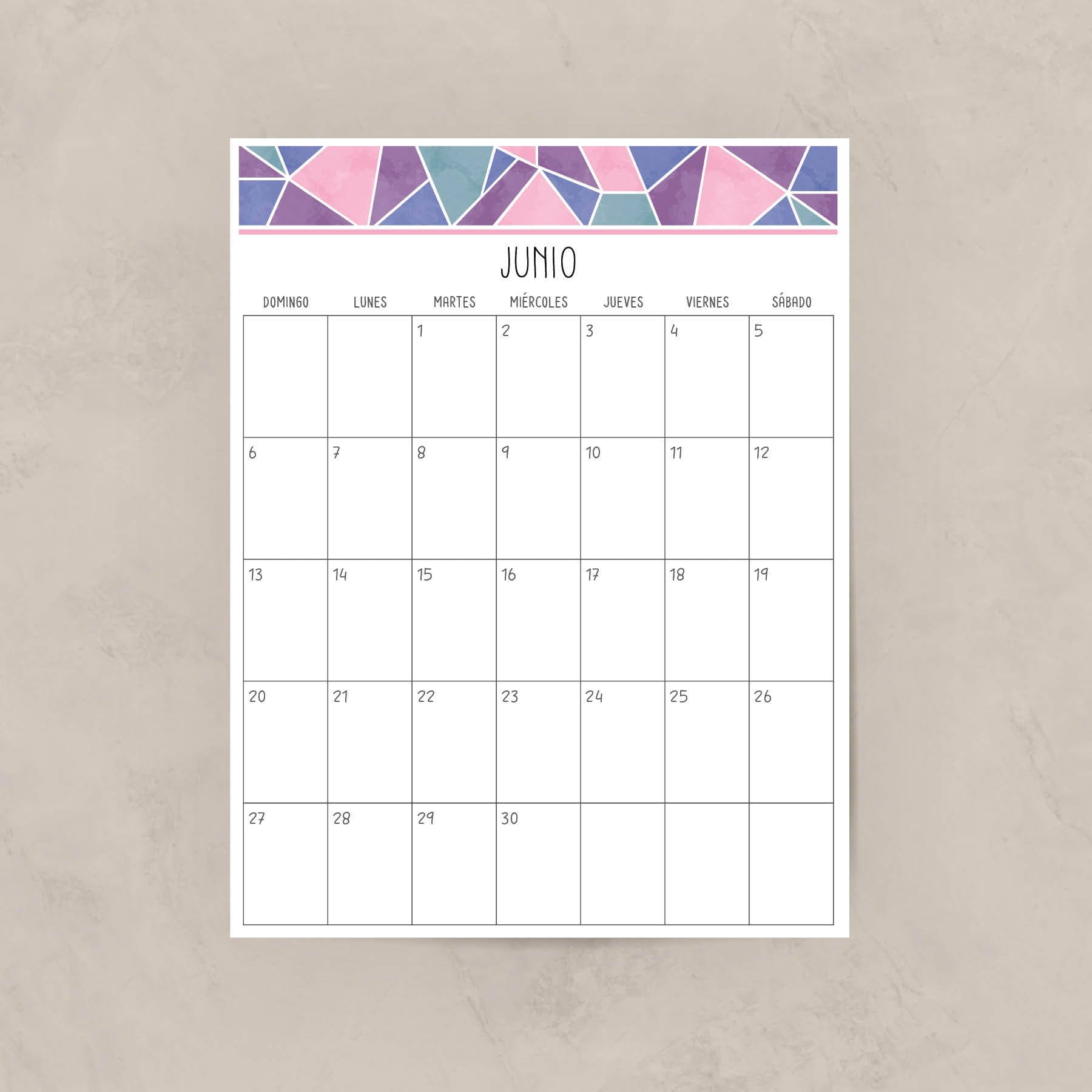 calendario para imprimir